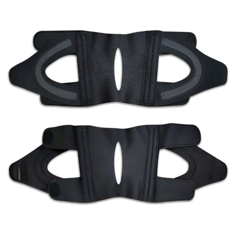 Cross-strapped knee pad Cross-strapped knee pad