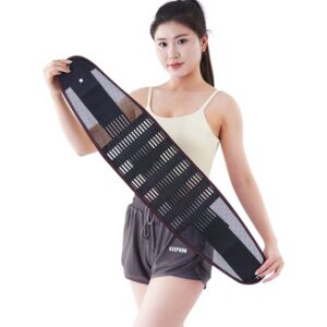 Steel plate breathable waist support